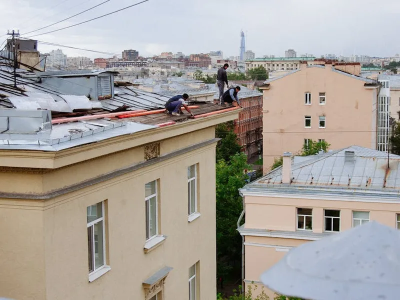 storm damage repair project